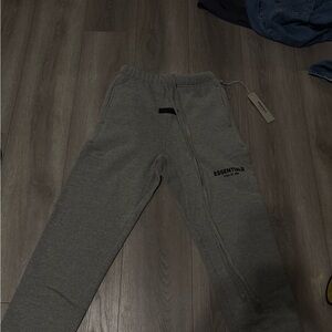 Essentials Gray Logo Sweatpants